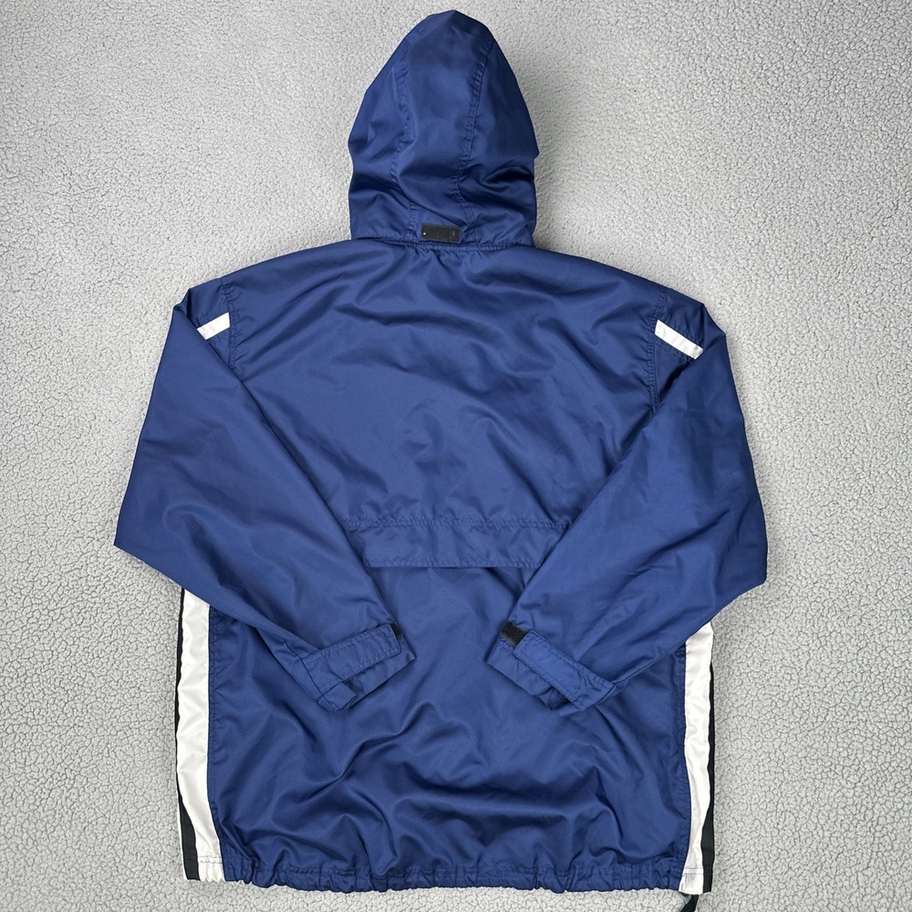 Vintage 90s Nike Windbreaker Jacket Men XL Blue 1/2 Zip Anorak Mesh Lined - Picture 12 of 16